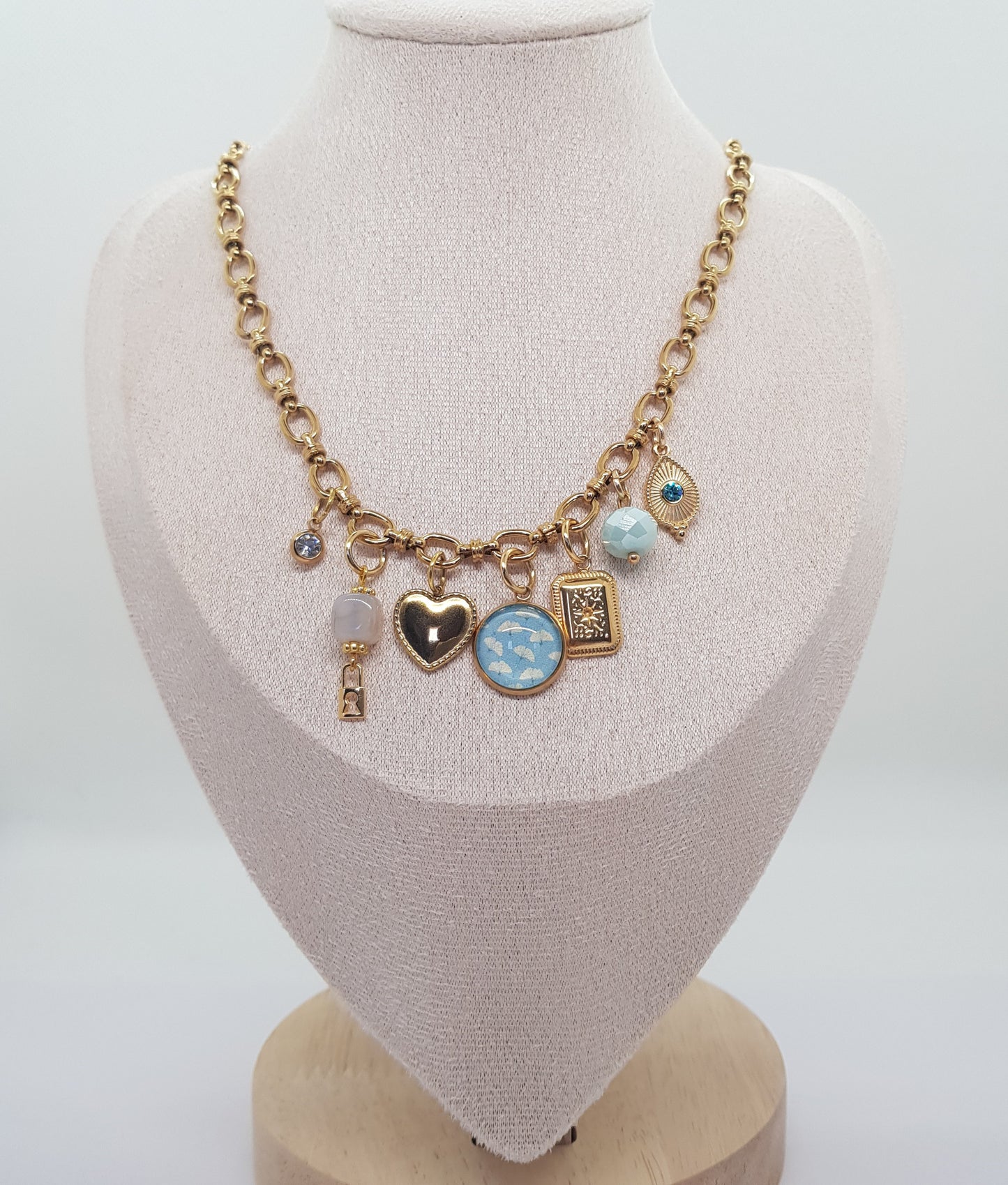 Collier Charms Artisanal Jade