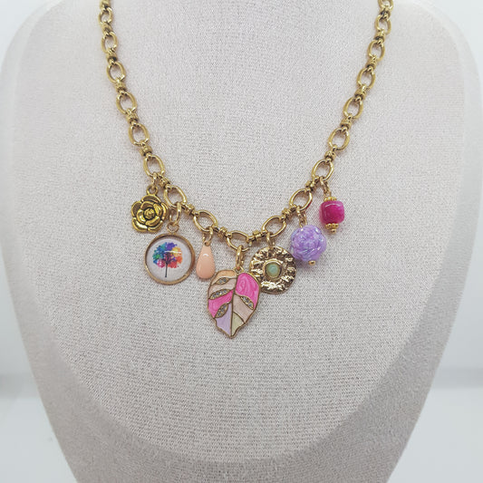 Collier Charms Artisanal Jade