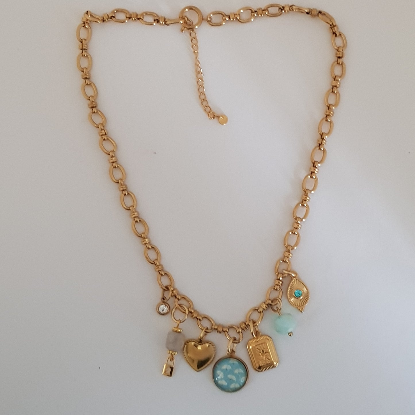 Collier Charms Artisanal Jade