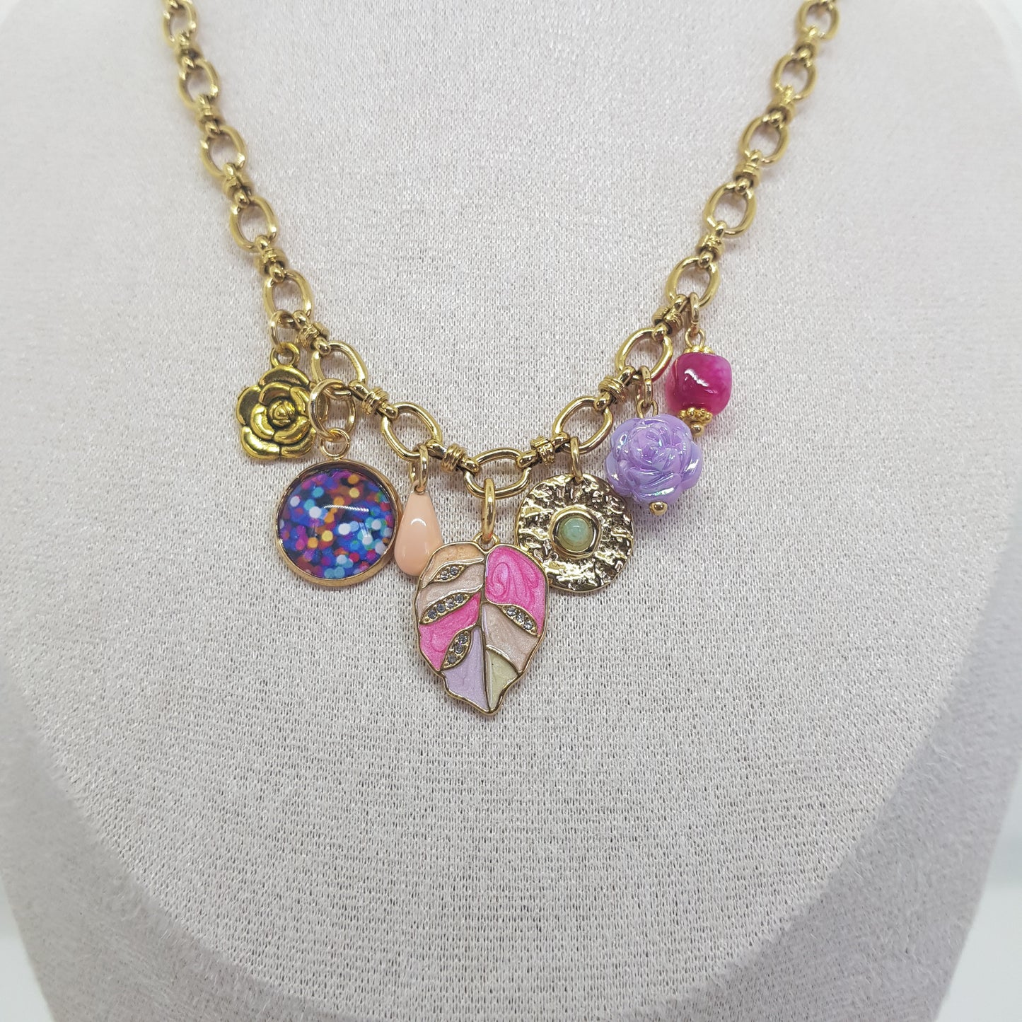 Collier Charms Artisanal Jade