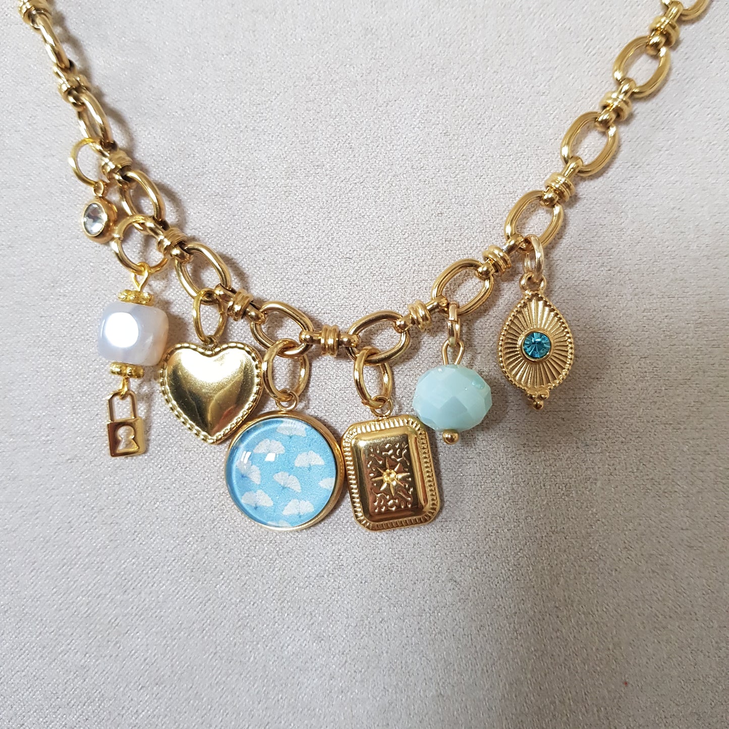 Collier Charms Artisanal Jade
