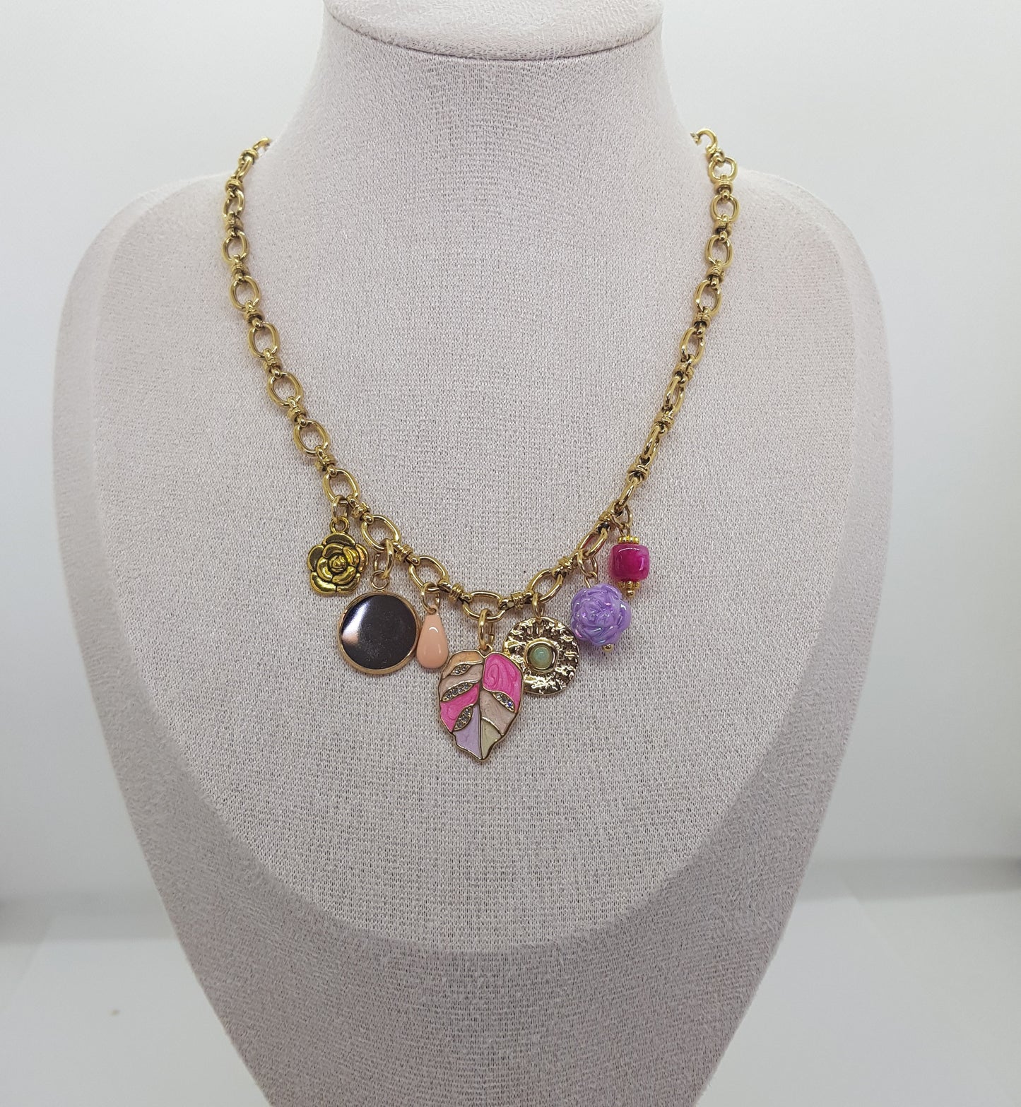 Collier Charms Artisanal Jade