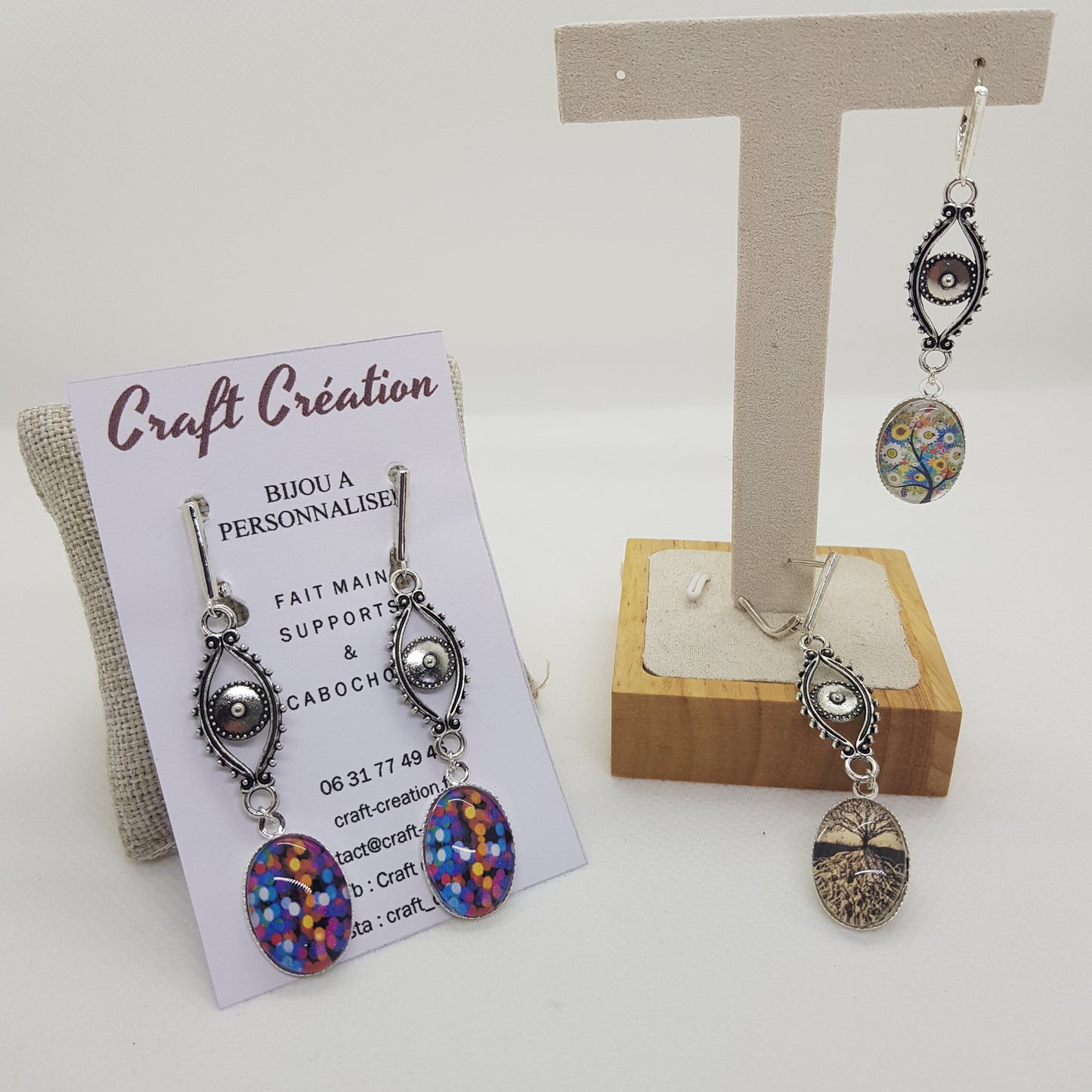 Boucle d'Oreille Artisanale Anaé