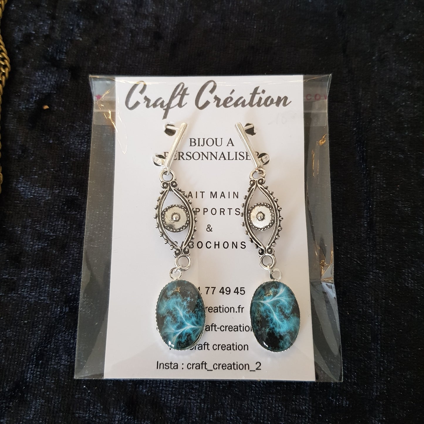 Boucle d'Oreille Artisanale Anaé