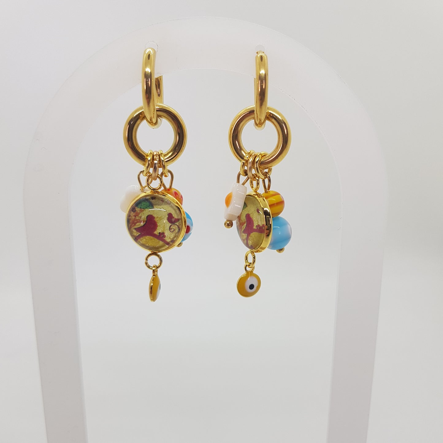 Boucle d'Oreille Artisanale Créole Aline