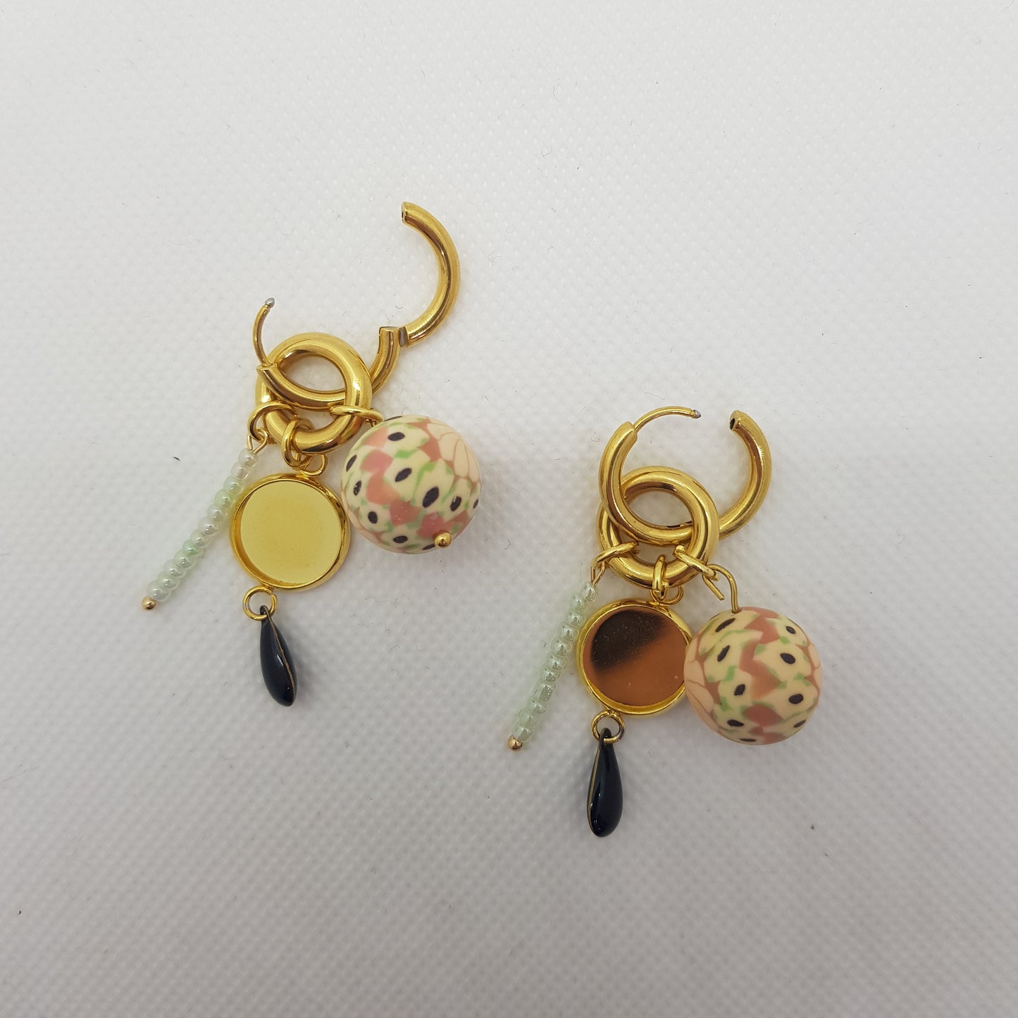 Boucle d'Oreille Artisanale Créole Amandine