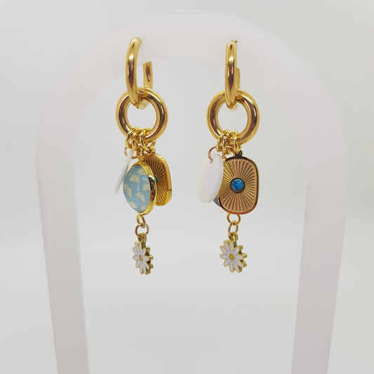 Boucle d'Oreille Artisanale Créole Apolline