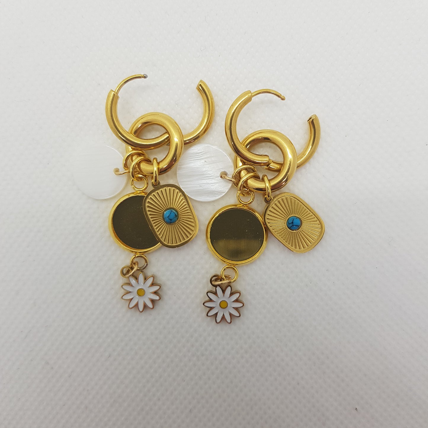 Boucle d'Oreille Artisanale Créole Apolline