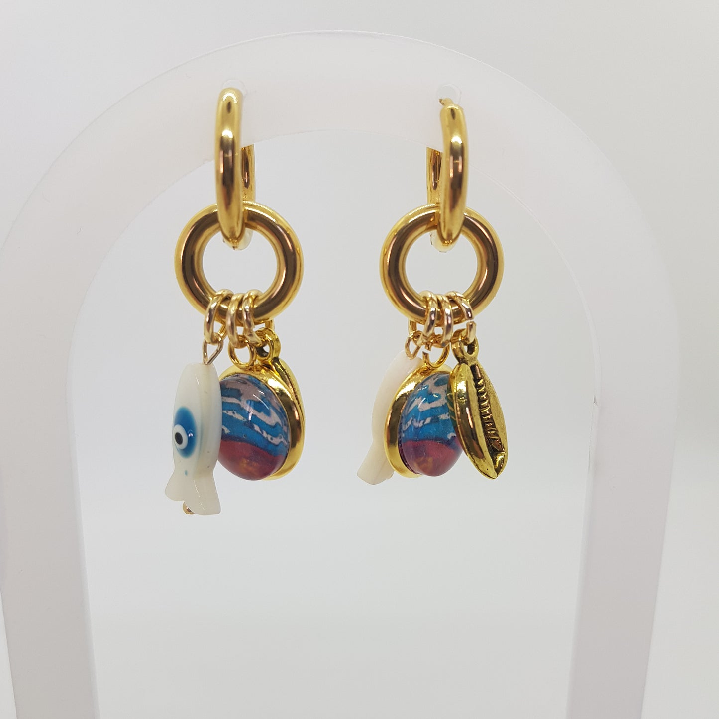 Boucle d'Oreille Artisanale Créole Blandine