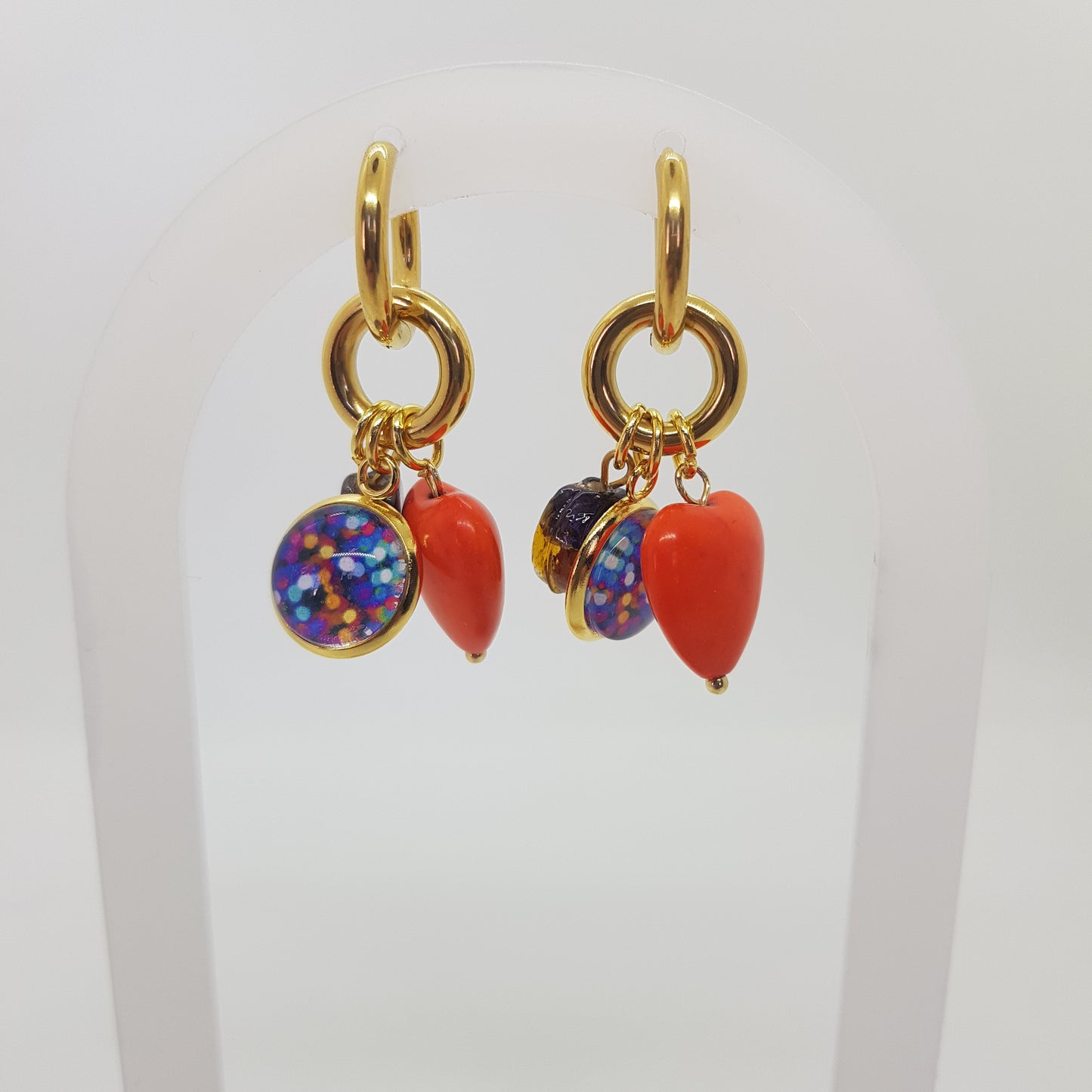 Boucle d'Oreille Artisanale Créole Caroline