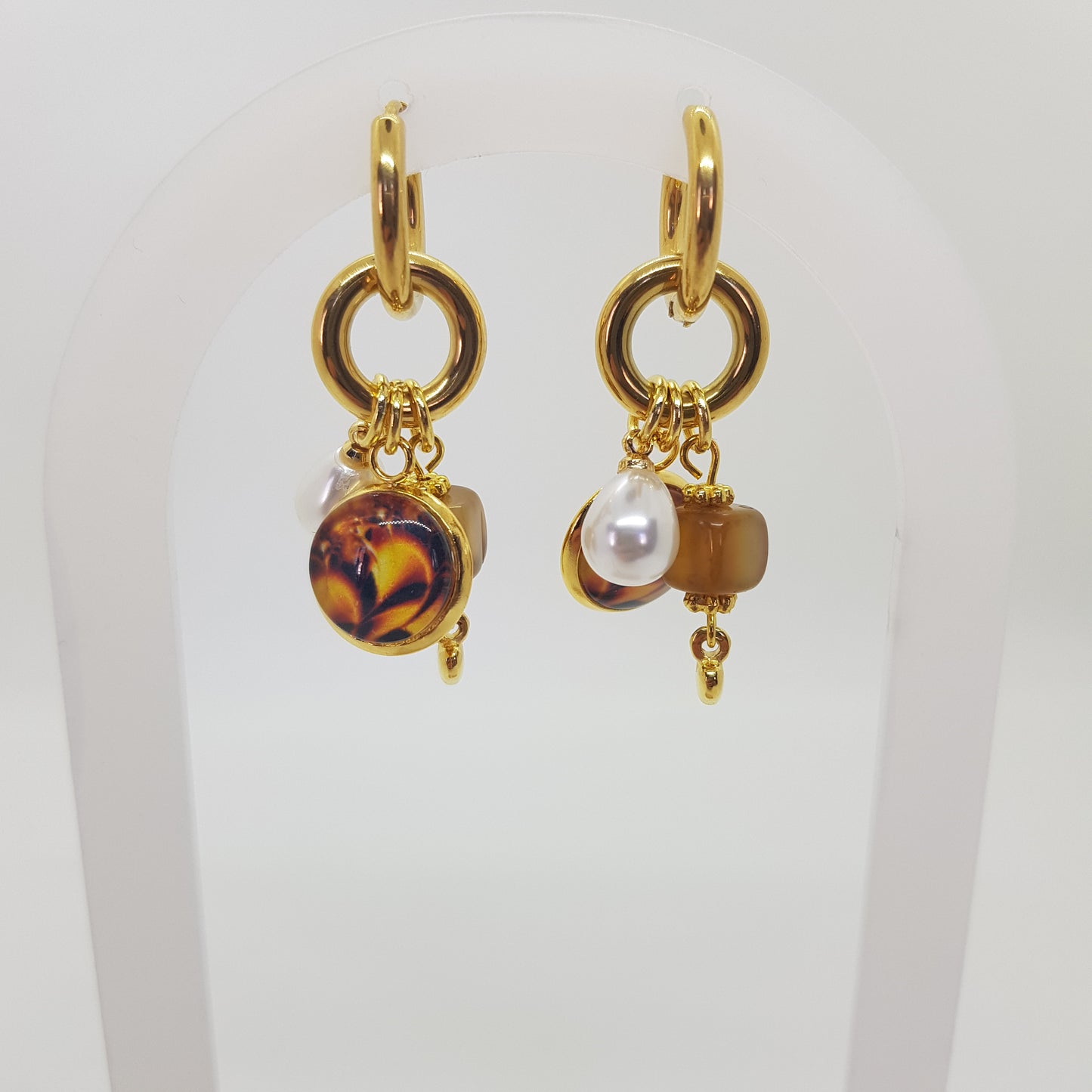 Boucle d'Oreille Artisanale Créole Eglantine