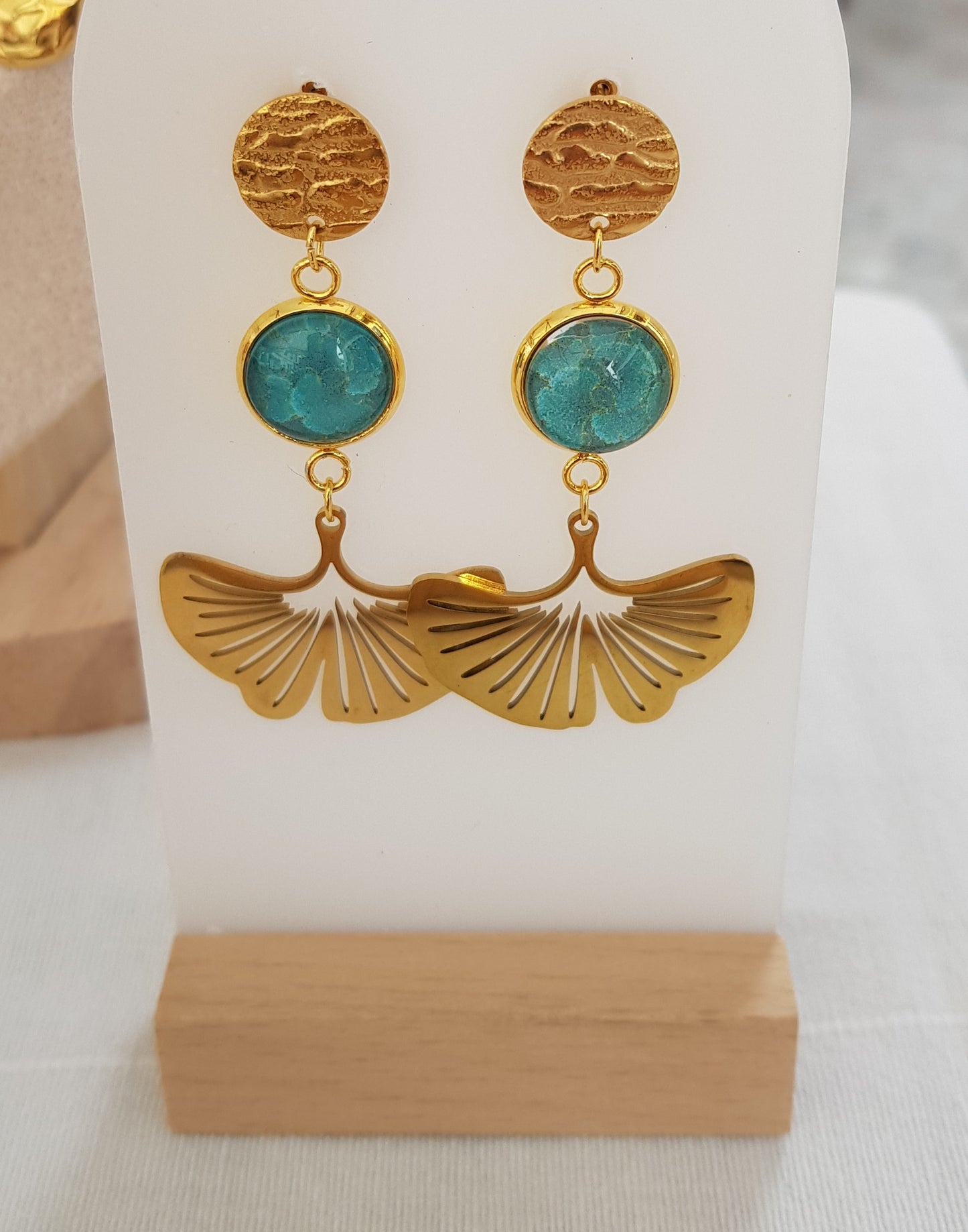 Boucle d'Oreille Artisanale Alizé