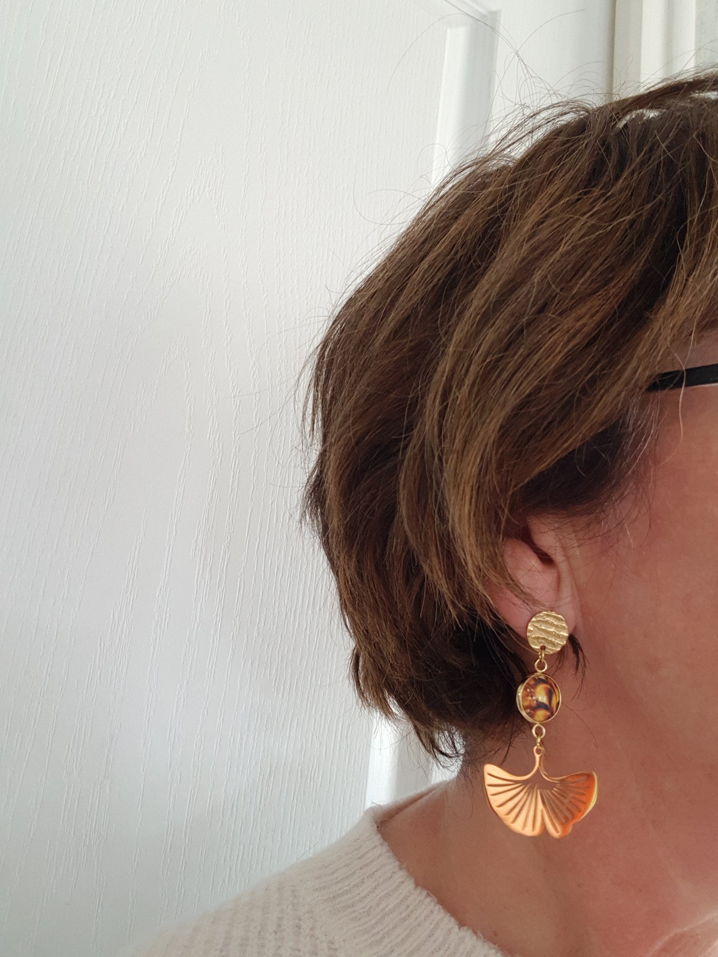 Boucle d'Oreille Artisanale Alizé