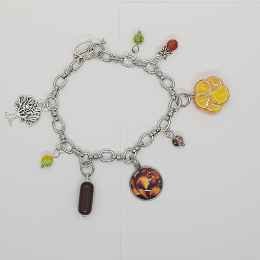 Bracelet Charms Artisanal Ruby