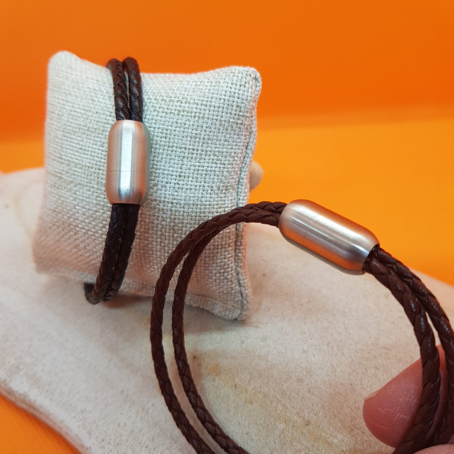 Bracelet Artisanal Nino Cuir Fin Homme