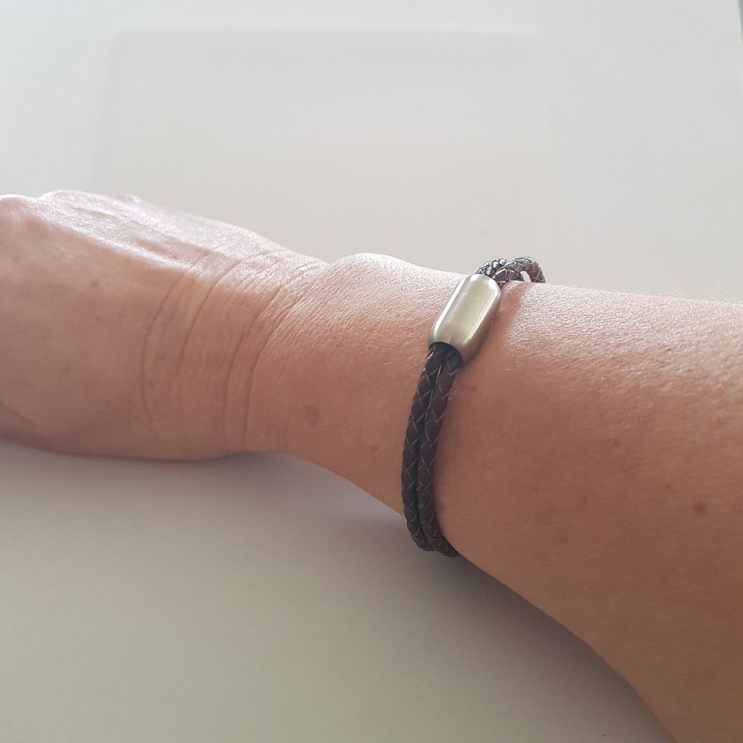 Bracelet Artisanal Nino Cuir Fin Homme