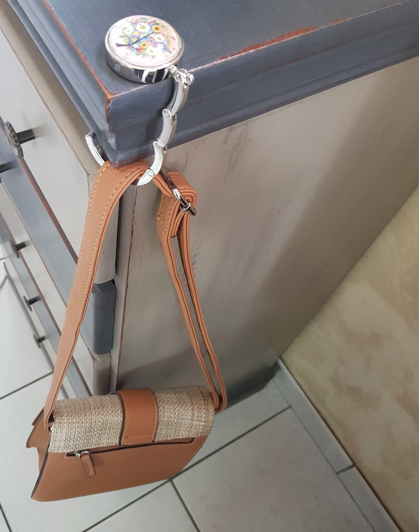 Cintre de Sac Artisanal Léo Argent