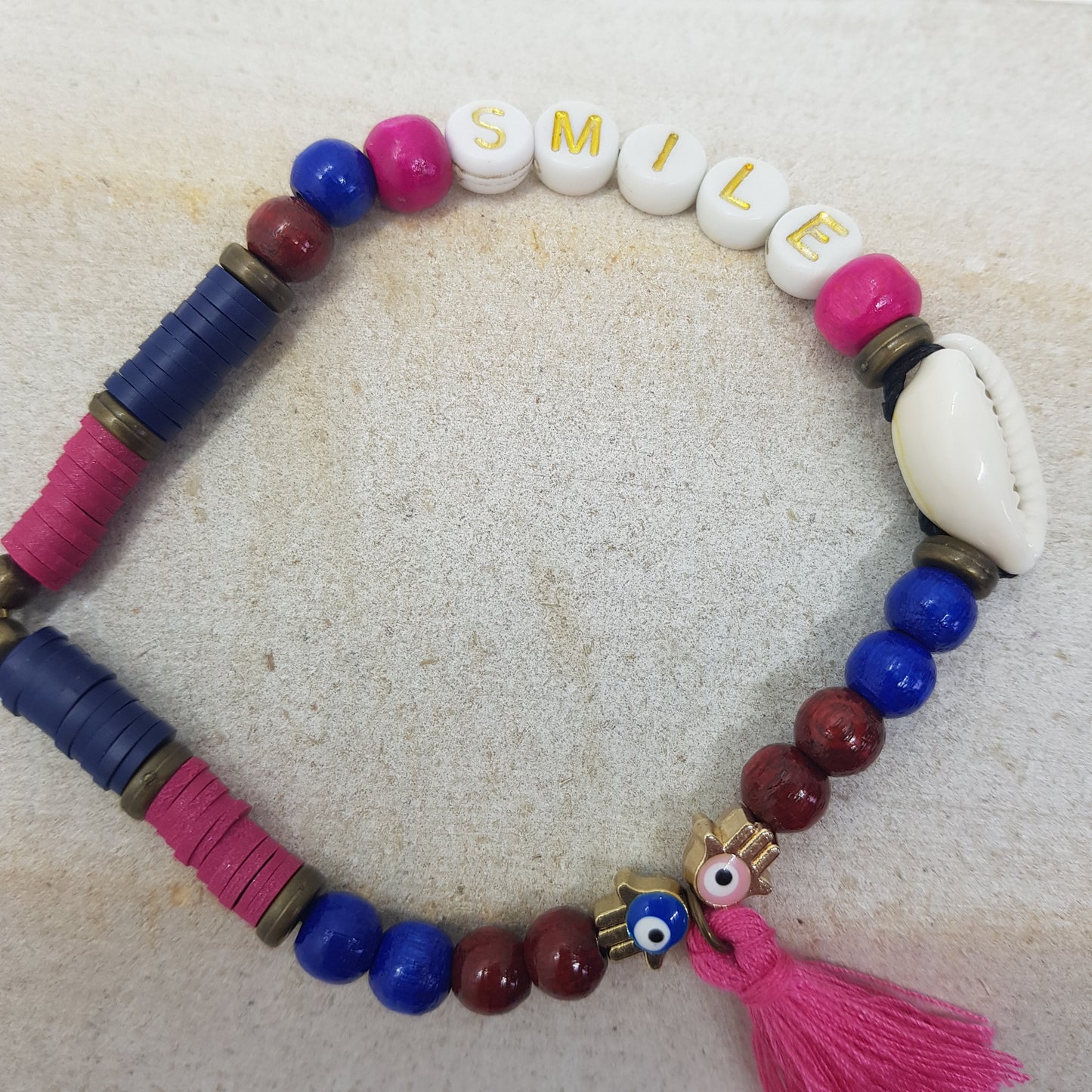 Dragonne Téléphone Artisanale Smile Bronze