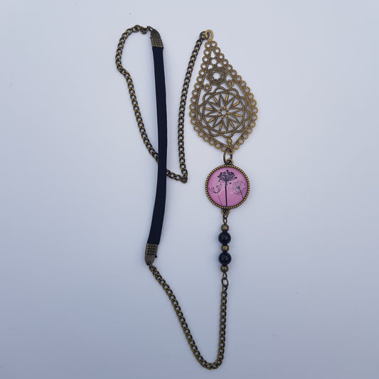 Headband Artisanal Kaméa Perle Noire