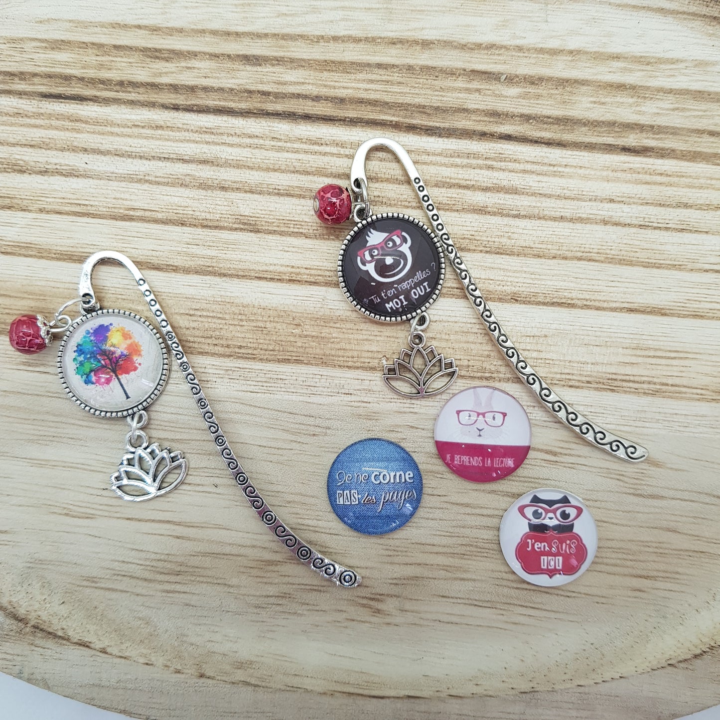 Marque-Page Artisanal Fleur de Lotus