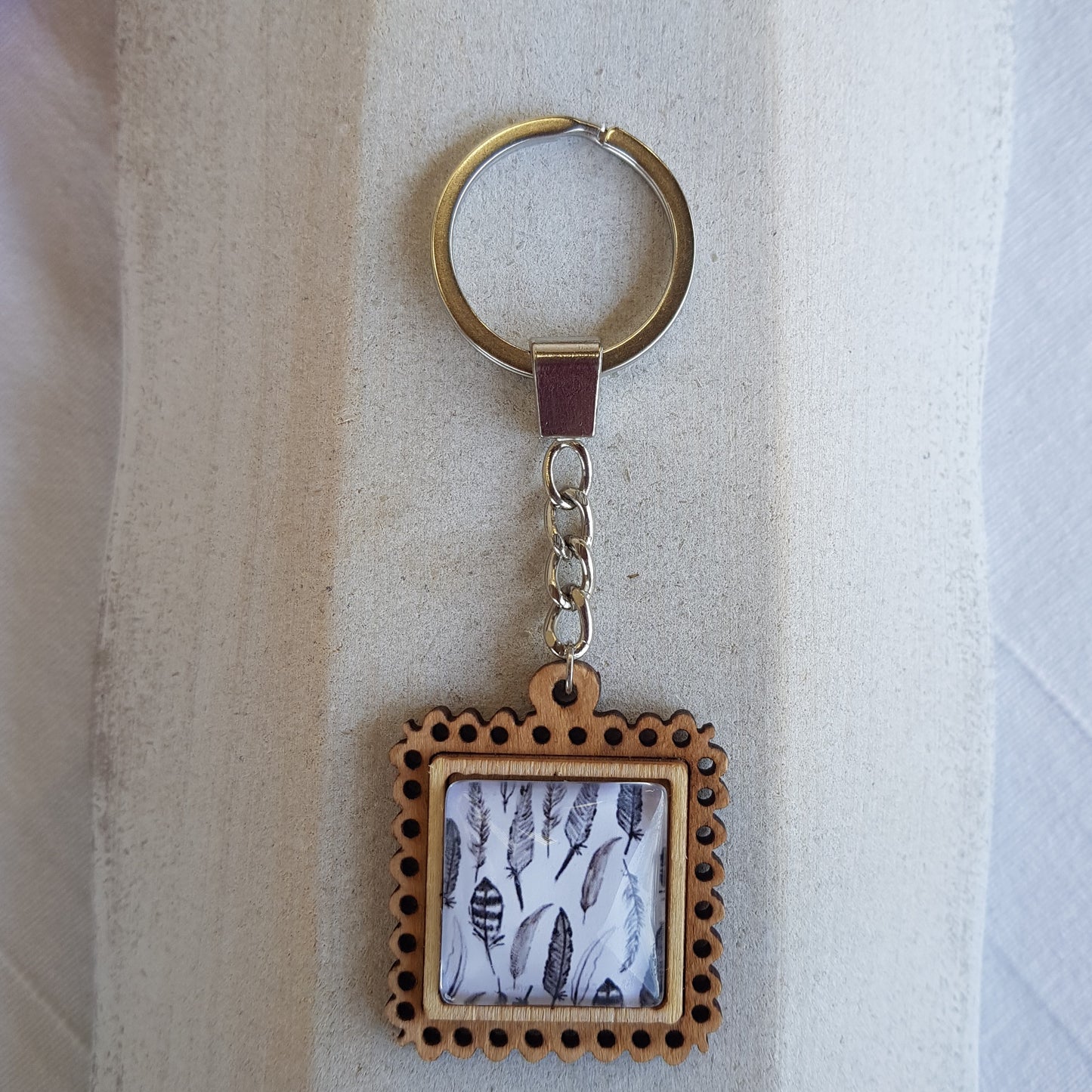 Porte - Clé Artisanal Baobab Argent