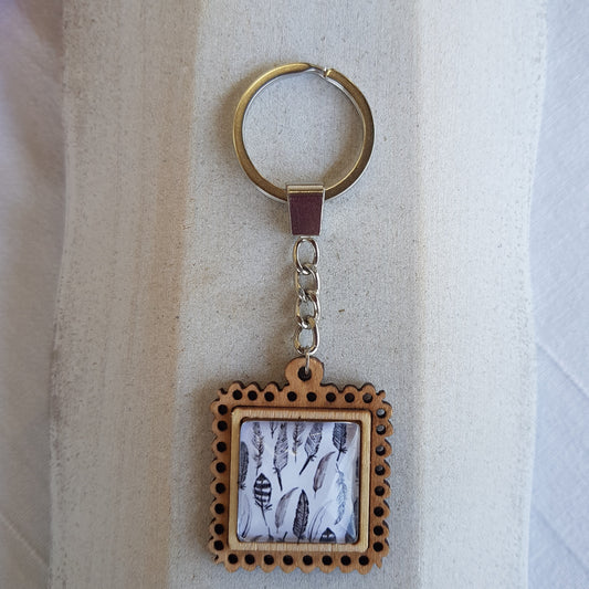 Porte - Clé Artisanal Baobab Argent