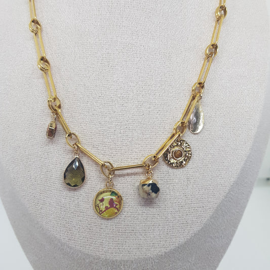 Collier Charms Artisanal Fanel