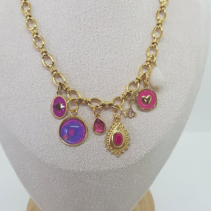 Collier Charms Artisanal Jade