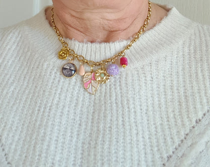 Collier Charms Artisanal Jade