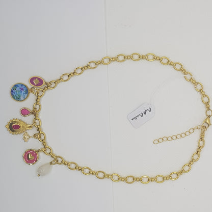 Collier Charms Artisanal Jade