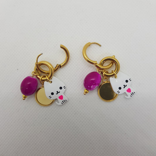 Boucle d'Oreille Artisanale Créole Adeline