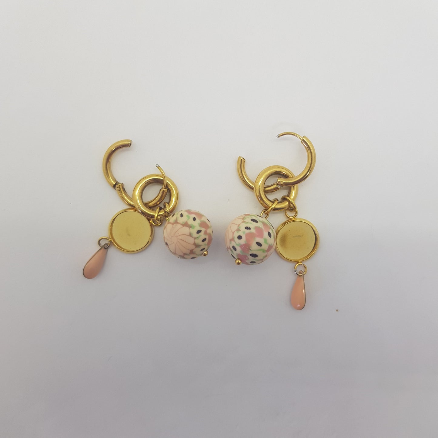 Boucle d'Oreille Artisanale Créole Amandine