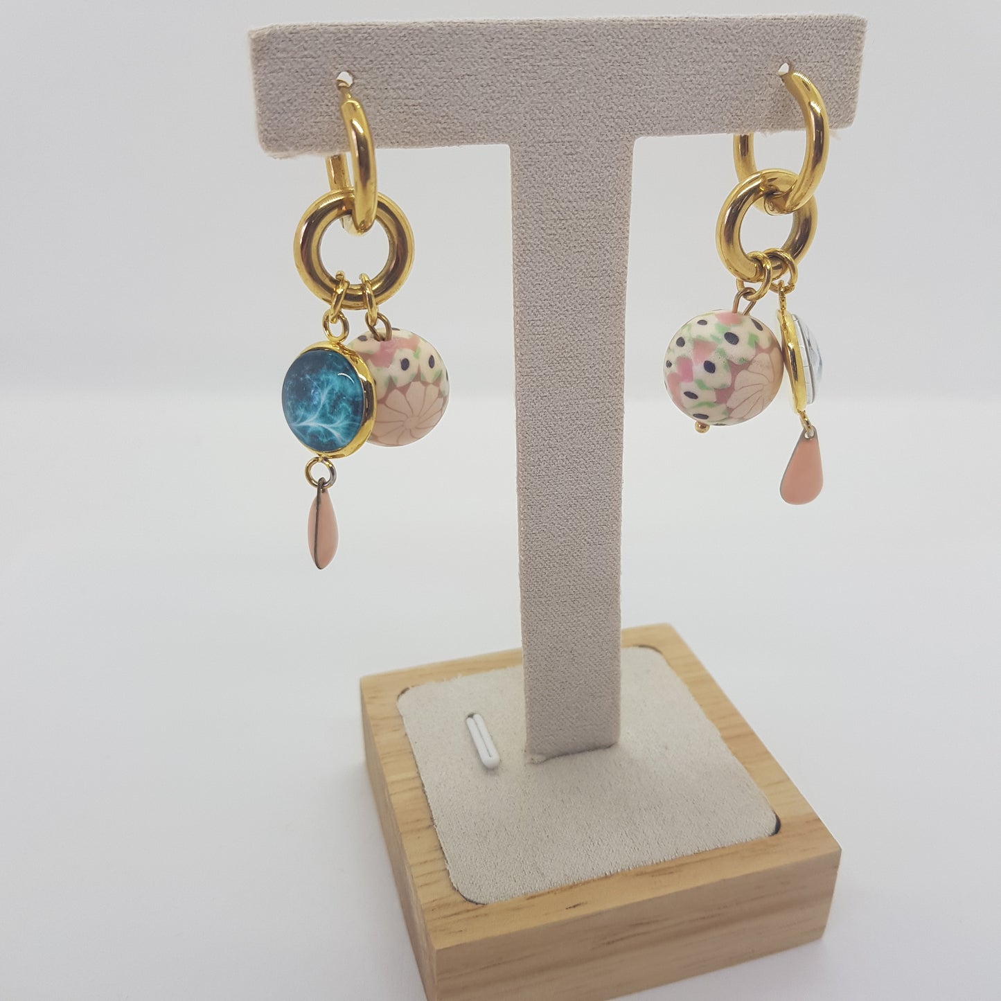 Boucle d'Oreille Artisanale Créole Amandine