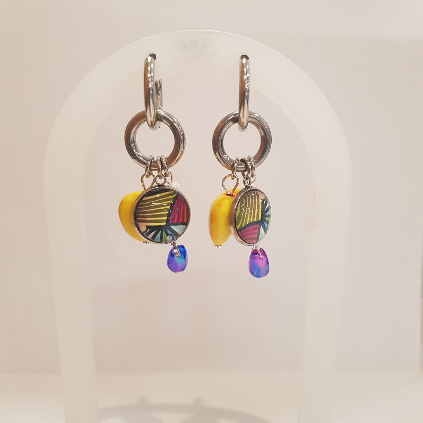 Boucle d'Oreille Artisanale Créole Fidji