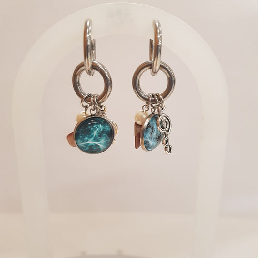 Boucle d'Oreille Artisanale Créole Mylie