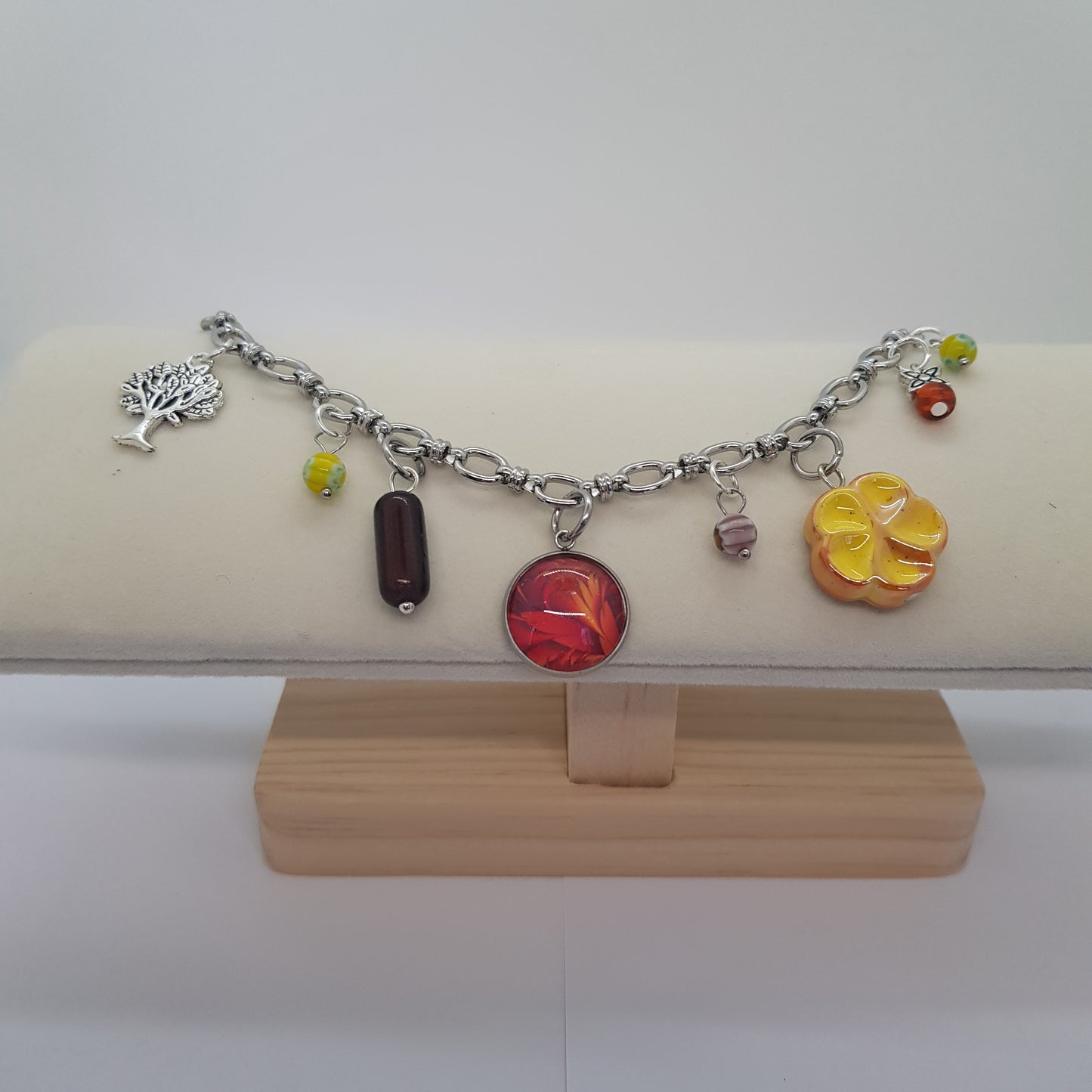 Bracelet Charms Artisanal Ruby
