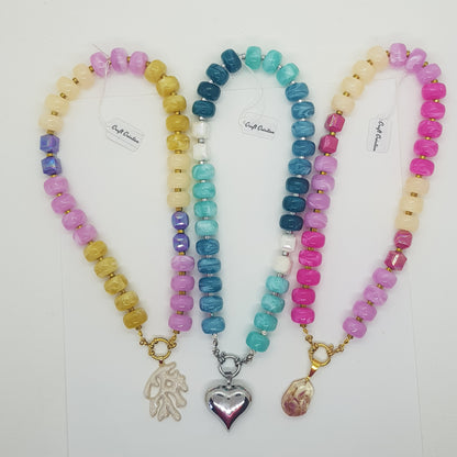 Collier Perle Artisanal Corail