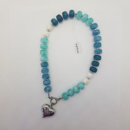 Collier Perle Artisanal Coeur