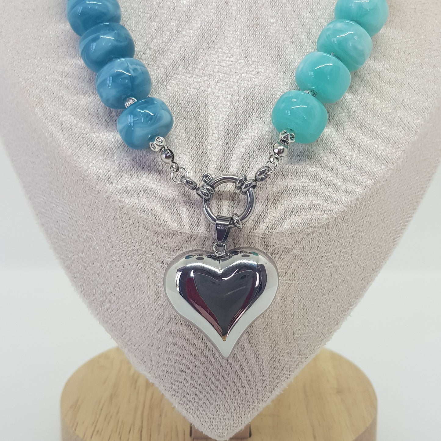 Collier Perle Artisanal Coeur
