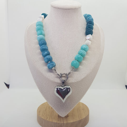 Collier Perle Artisanal Coeur