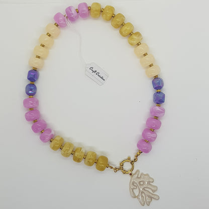 Collier Perle Artisanal Corail