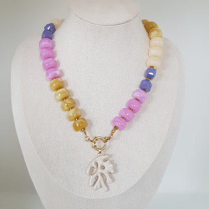 Collier Perle Artisanal Corail