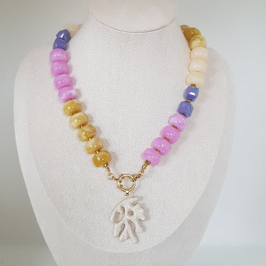 Collier Perle Artisanal Corail