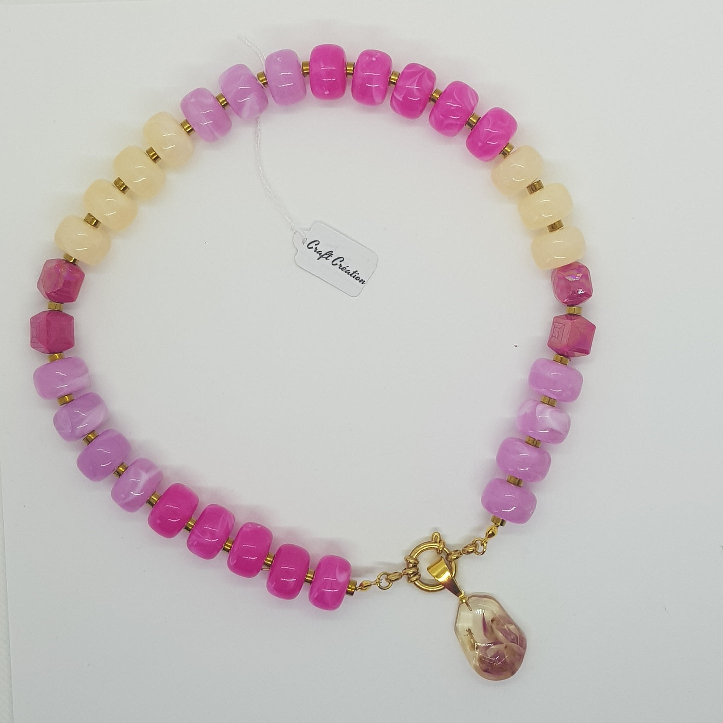Collier Perle Artisanal Fleur