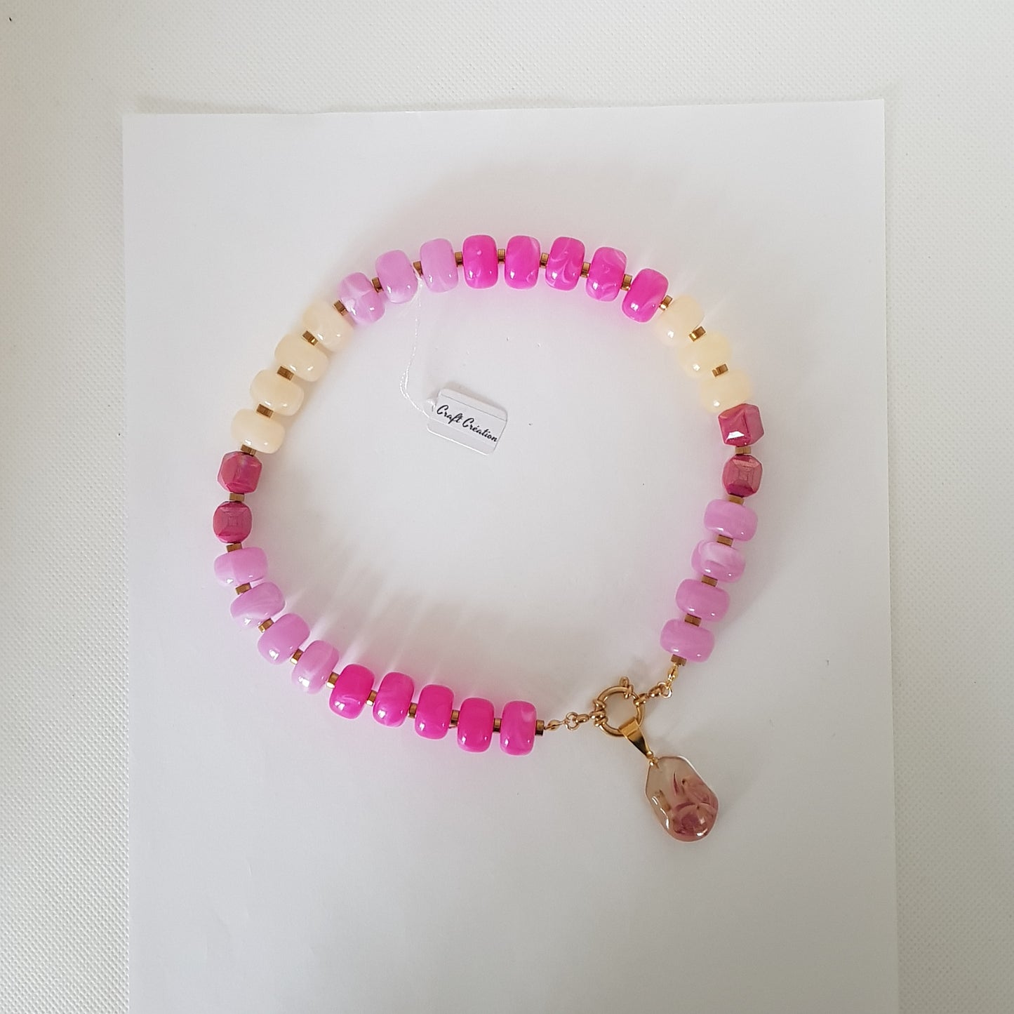 Collier Perle Artisanal Fleur