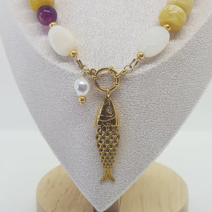 Collier Perle Artisanal Sea