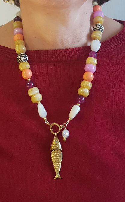 Collier Perle Artisanal Sea
