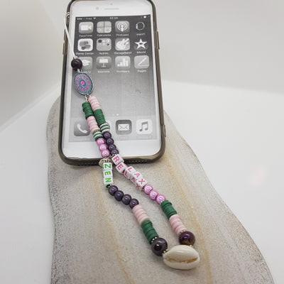 Dragonne Téléphone Artisanale Zen Argent