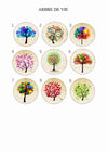 Boucle d'Oreille Clou Artisanale Pin
